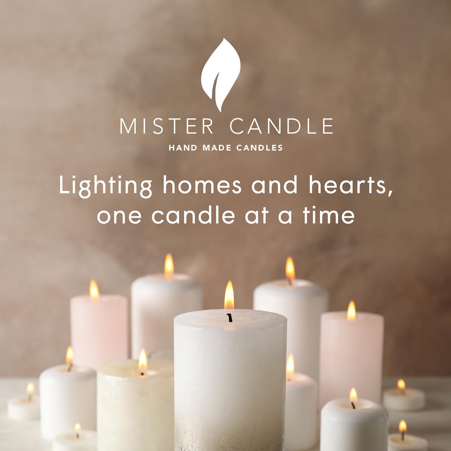 Ivory Pillar Candles — 4×4, Set of 2, Unscented