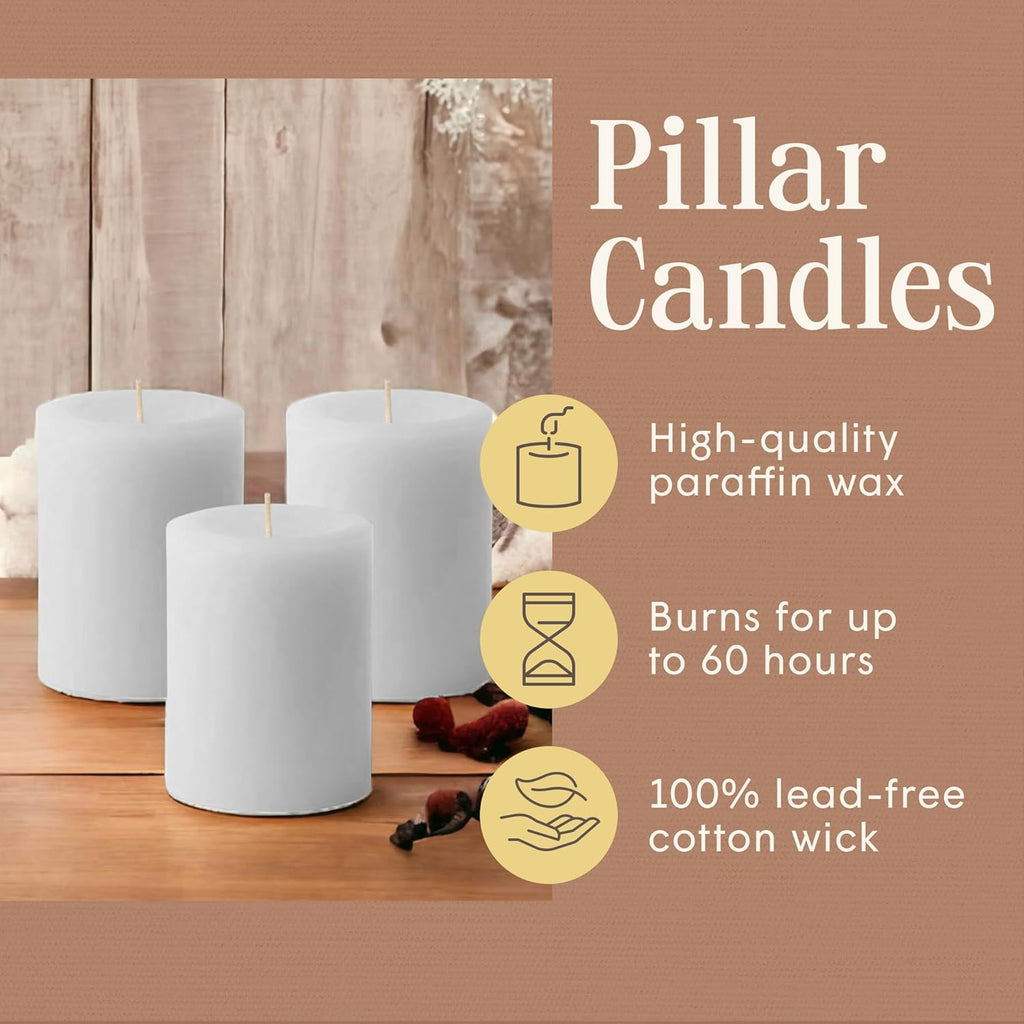 Citronella Pillar Candle — 3×4, Outdoor & Indoor