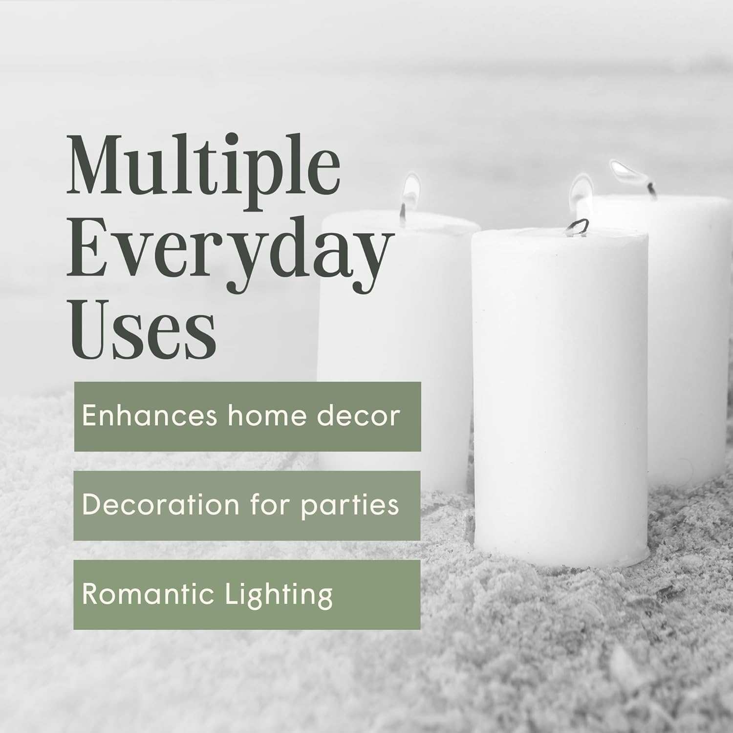 Citronella Pillar Candle — 3×6, Outdoor & Indoor