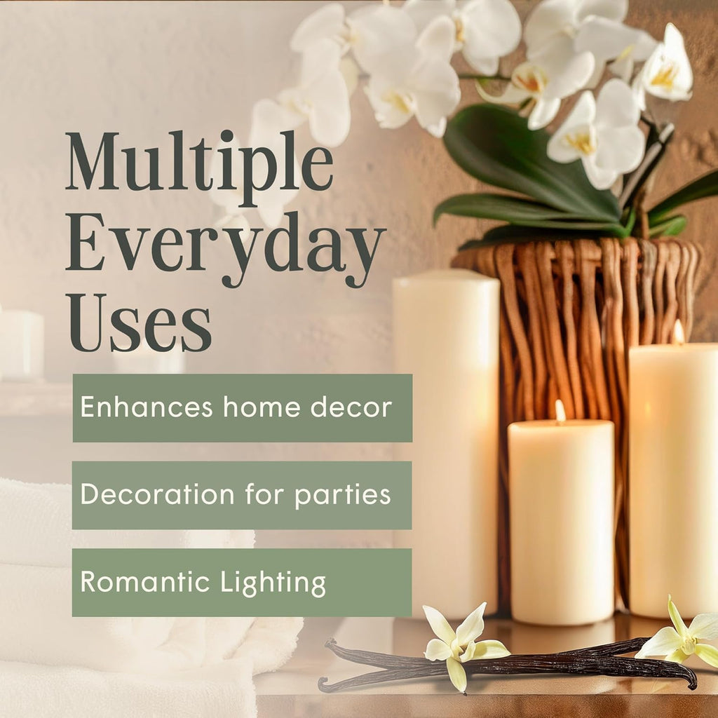 Ivory Vanilla Pillar Candle — Single