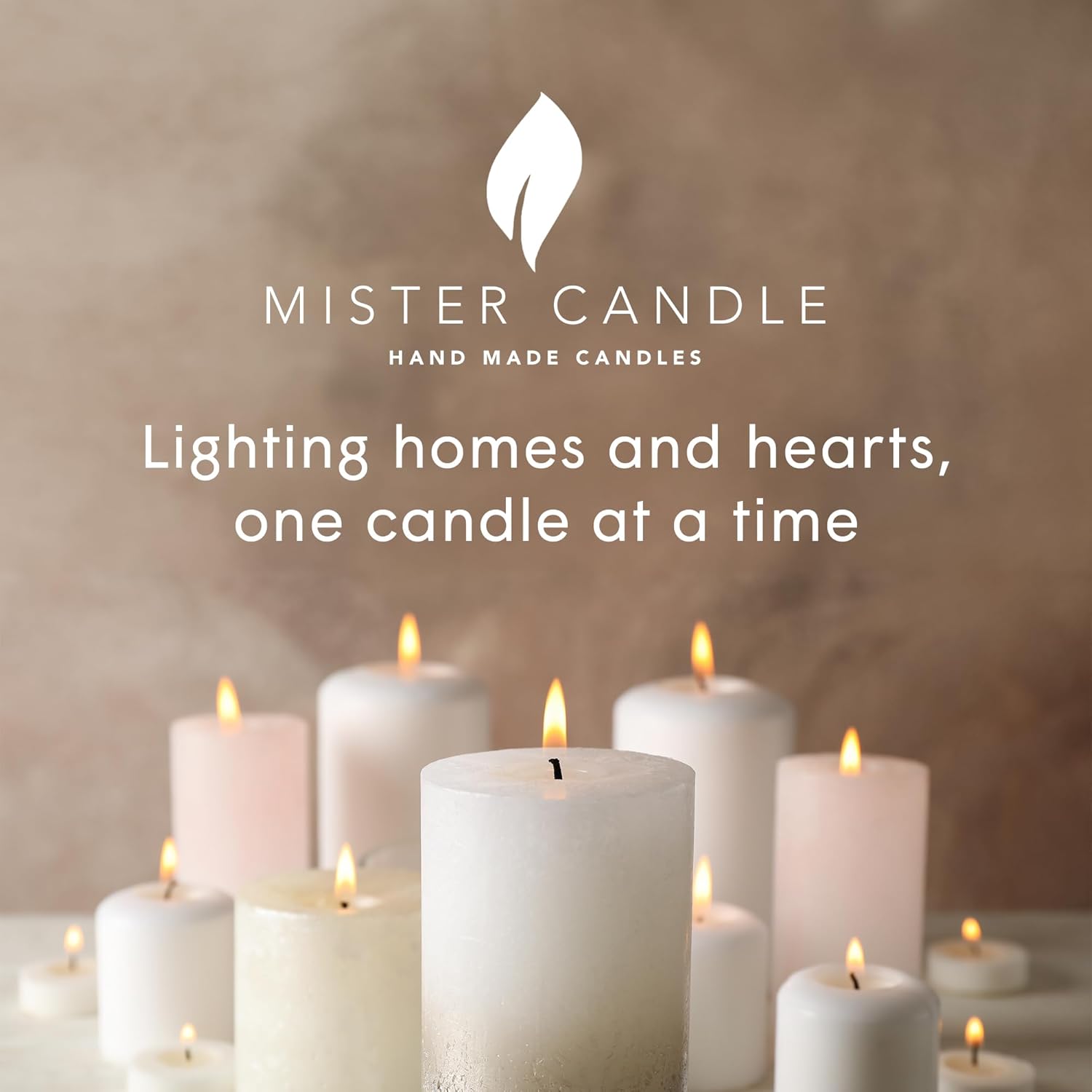 Rustic Red Pillar Candles — Set of 3 (3×4), Unscented