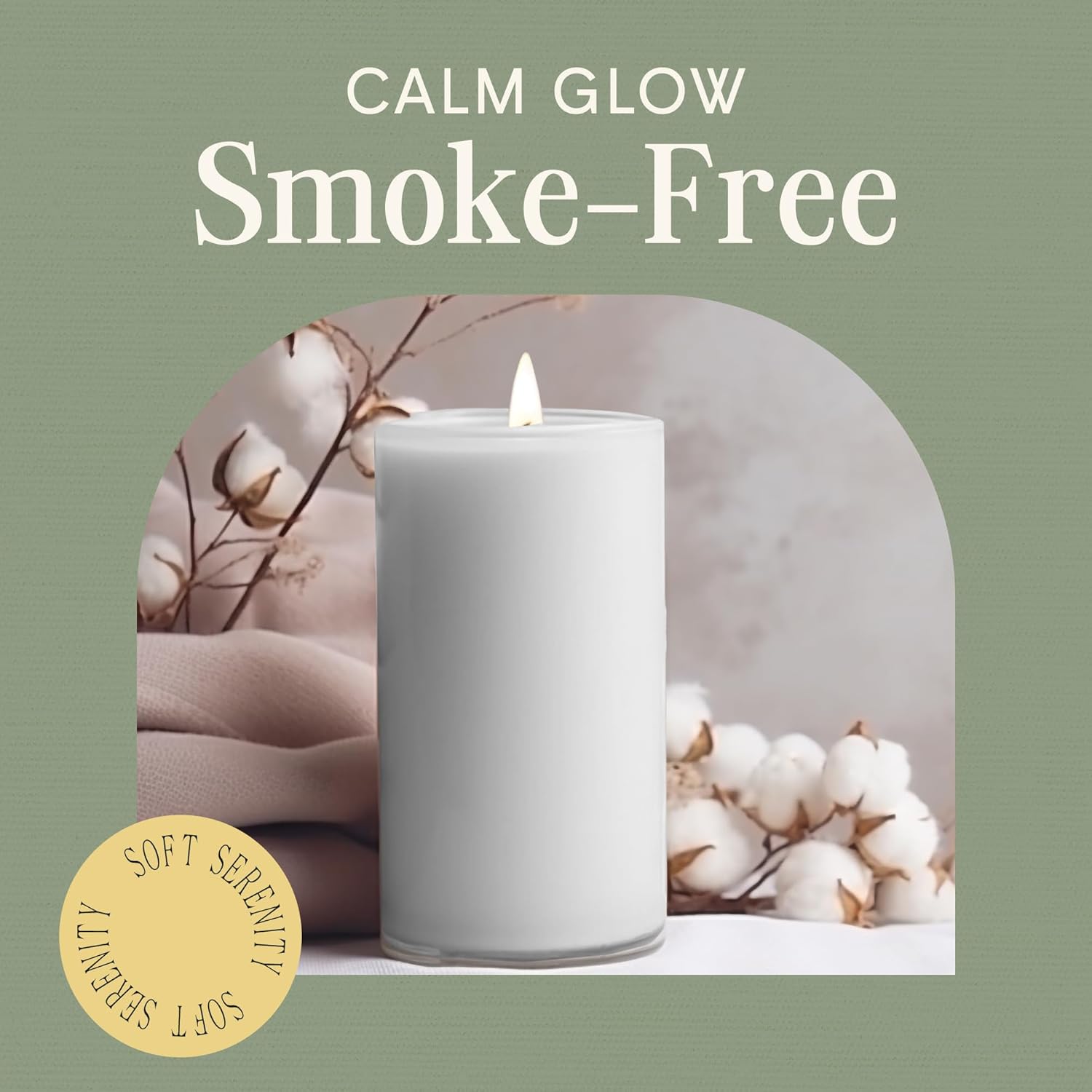 Citronella Pillar Candle — 3×6, Outdoor & Indoor