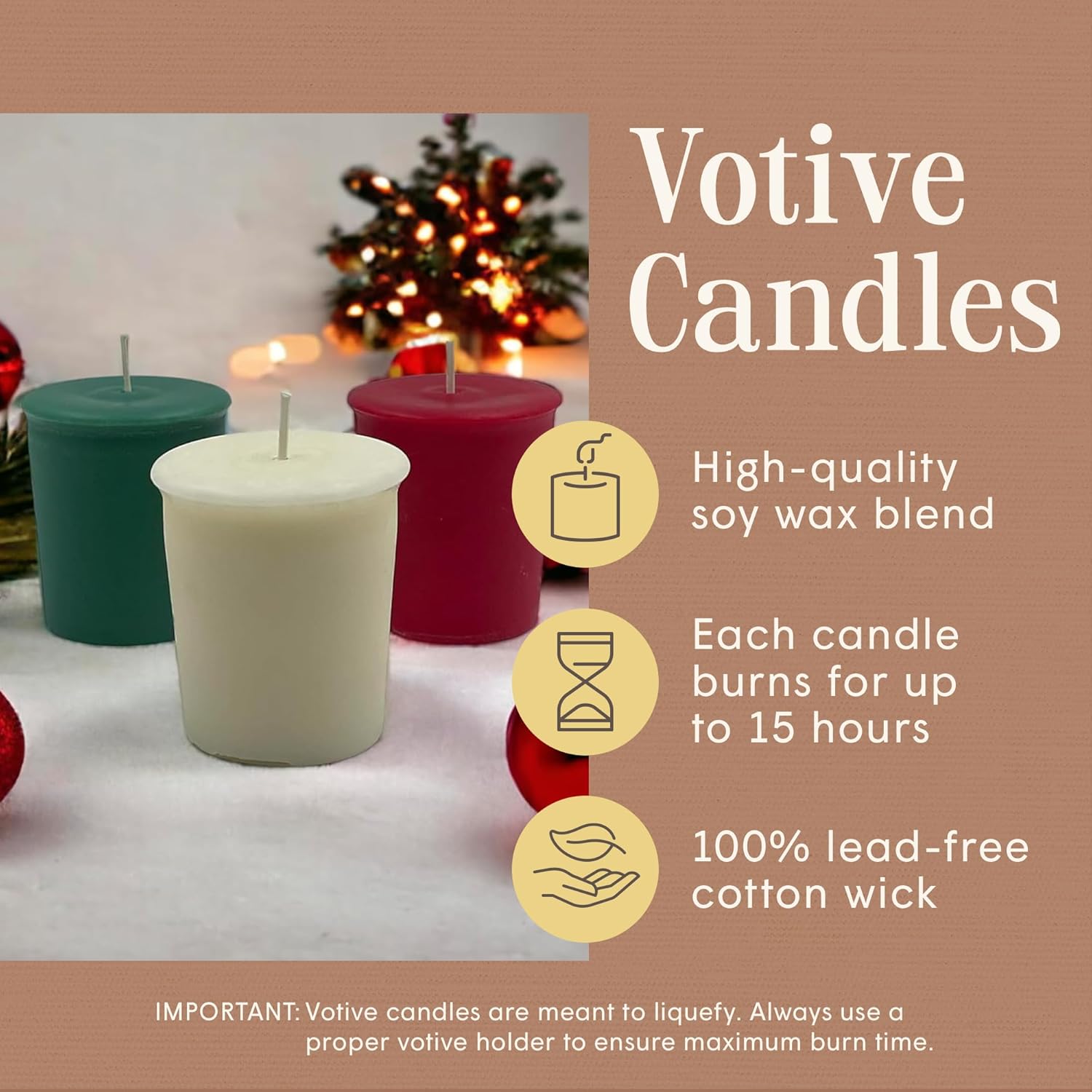 Holiday Votive Candles — Assorted Scents, Set of 9