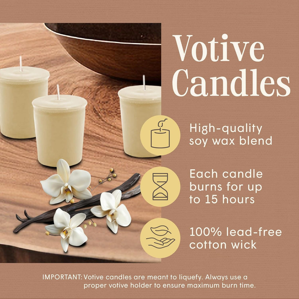 French Vanilla Votive Candles — Set of 9