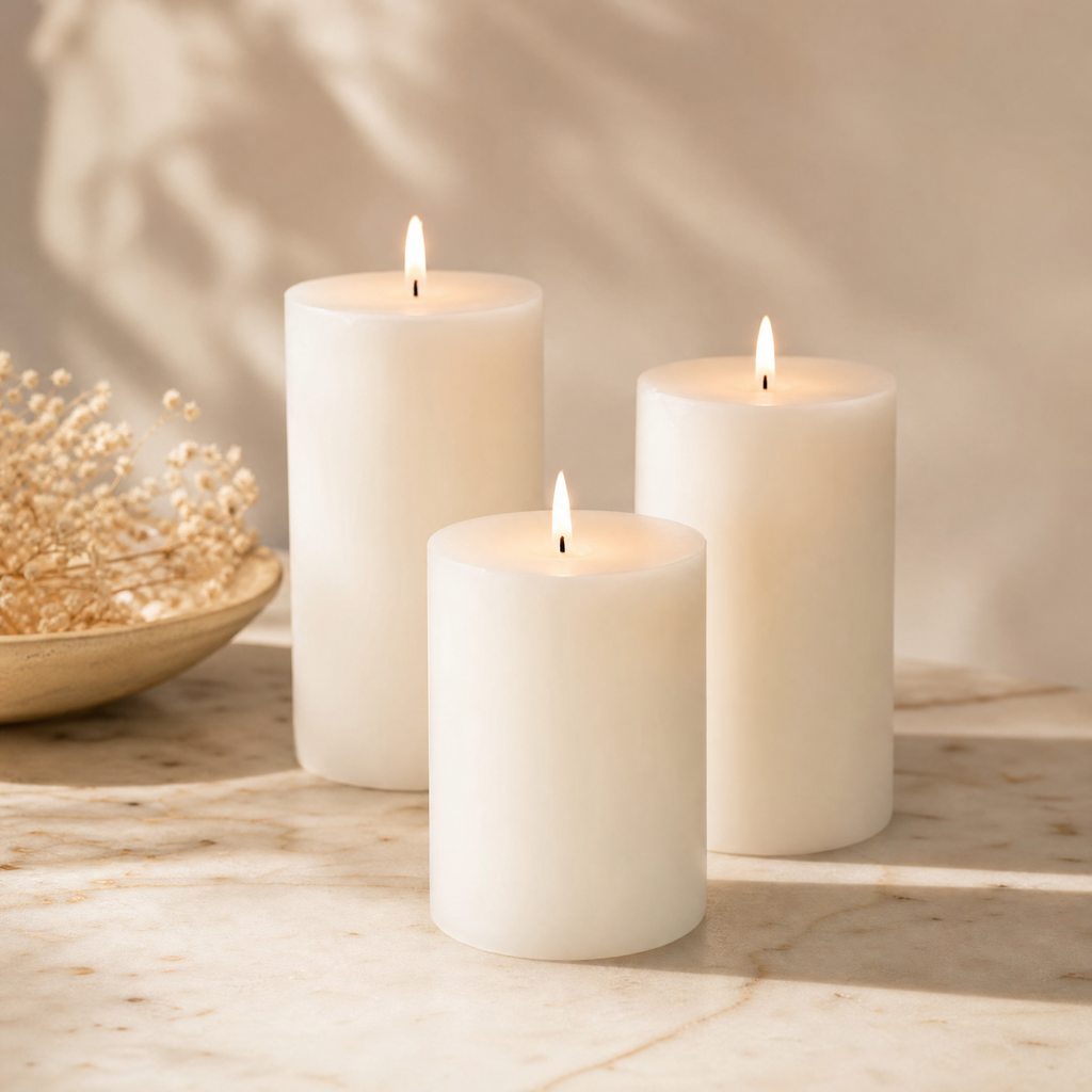 Citronella Pillar Candle — 3×6, Outdoor & Indoor